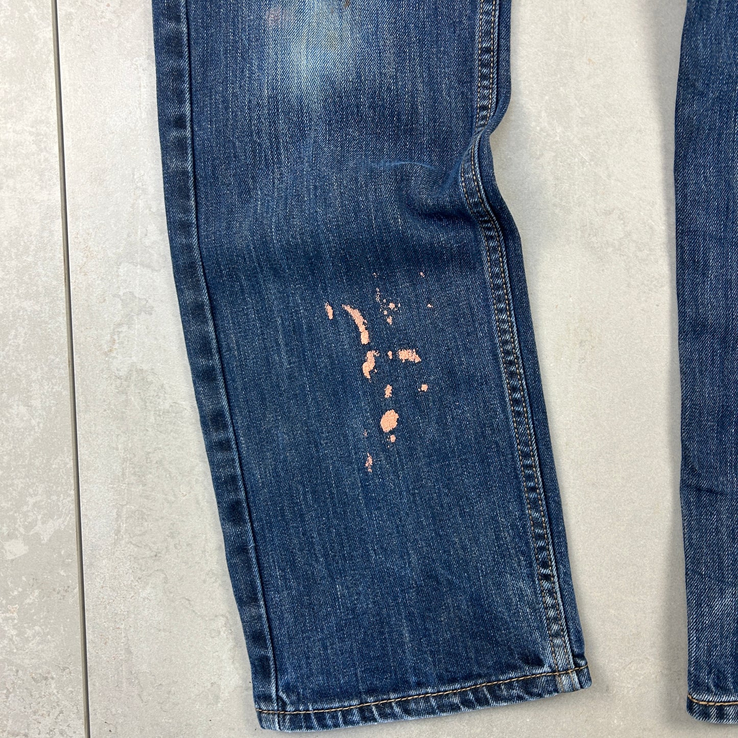 Vintage Levis 505 Straight Dark Blue Denim Jeans - 31
