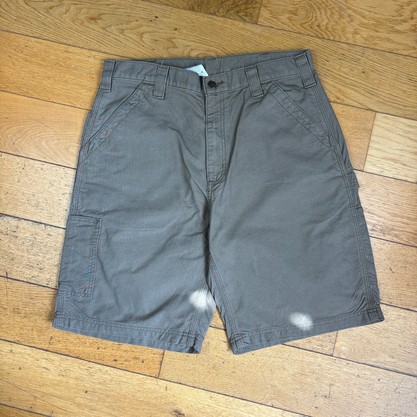 Vintage Carhartt Brown Workwear Baggy Carpenter Shorts - 34