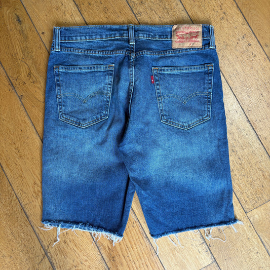 Vintage Levis 511 Slim Blue Denim Shorts - 34