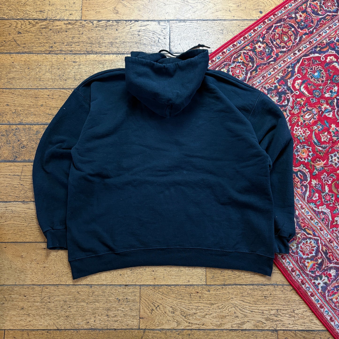 Vintage Thrasher Black Skate Hoodie Sweatshirt - XL