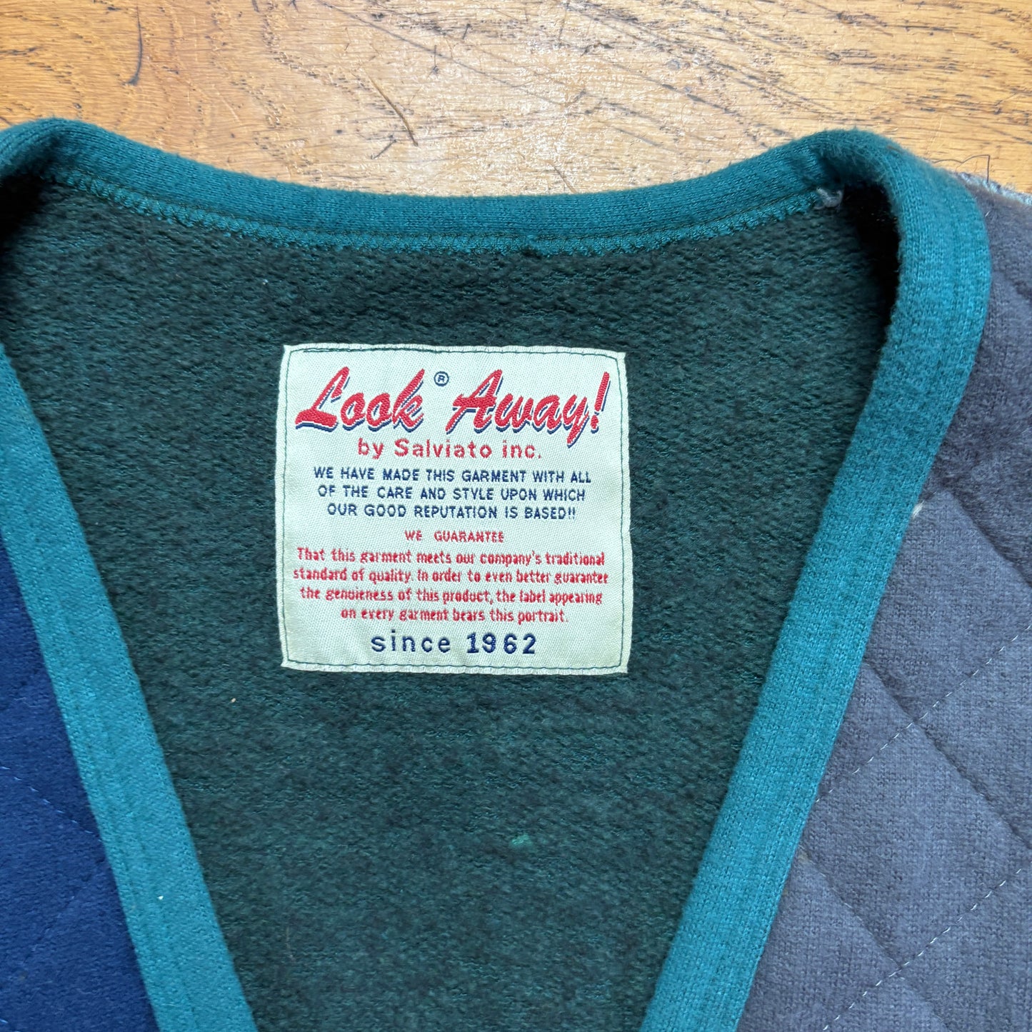 Vintage 90s Blue Knit Gilet Vest - M