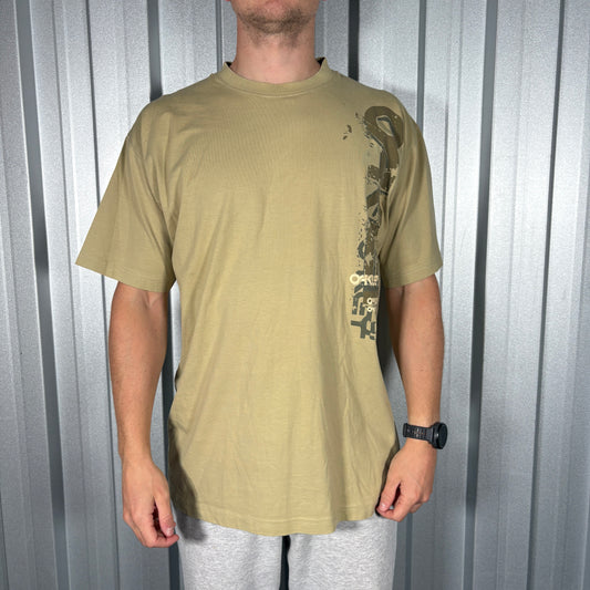 Oakley Green Graphic Y2K T Shirt - XL