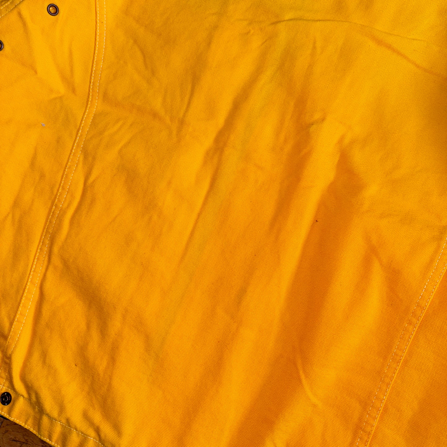 Vintage Yellow Cropped Boxy Trucker Detroit Style Jacket - L