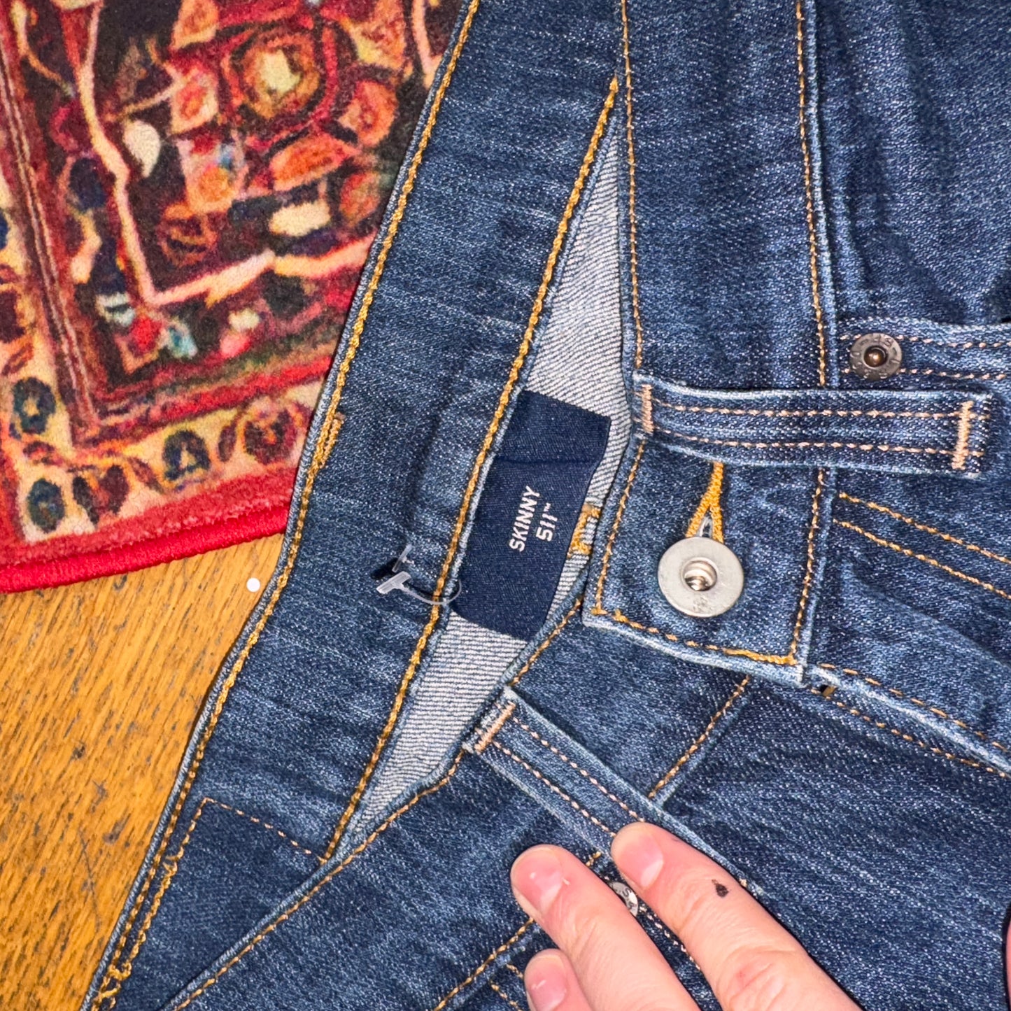 Vintage Levis 511 Skinny Slim Blue Denim Jeans - 31S