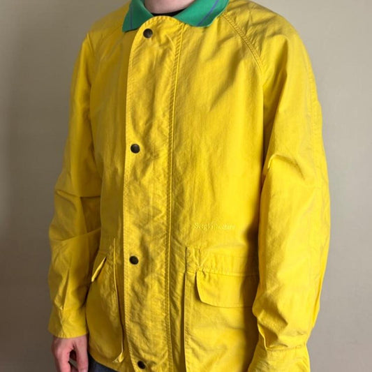 Vintage Sergio Tacchini Yellow Chore Utility Jacket - L