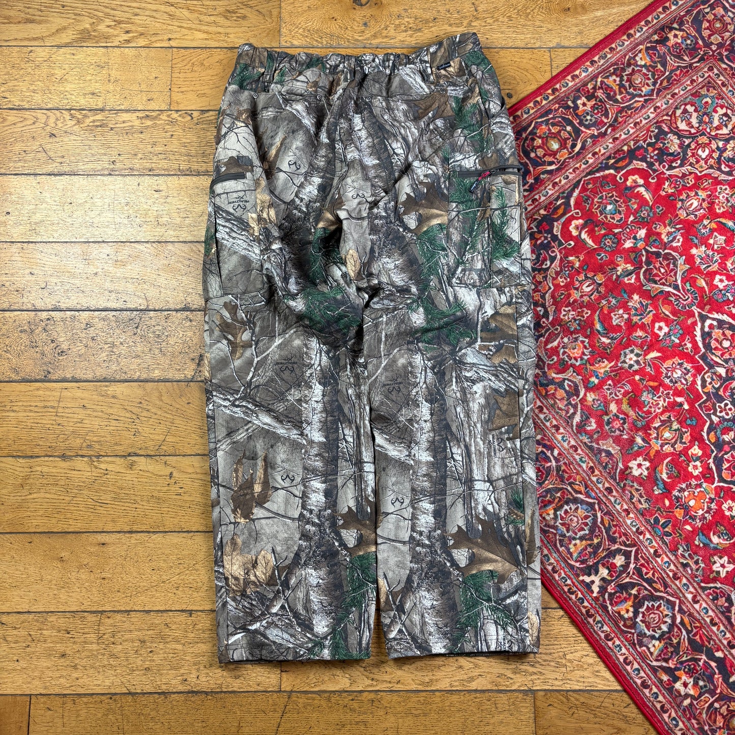 Vintage Real Tree Camo Green Hunting Workwear Trousers - 36