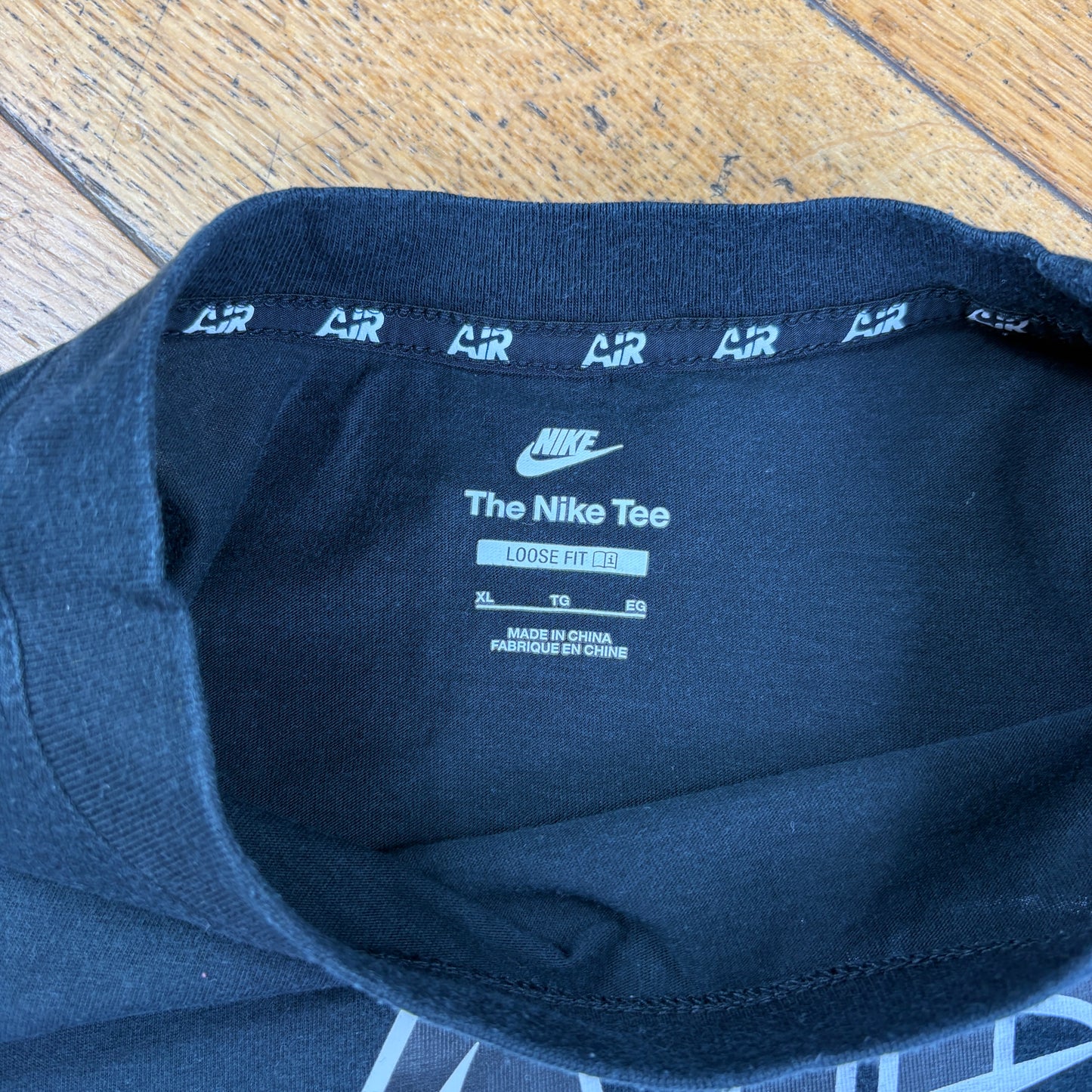 Vintage Nike Air Black Graphic T-Shirt - XL