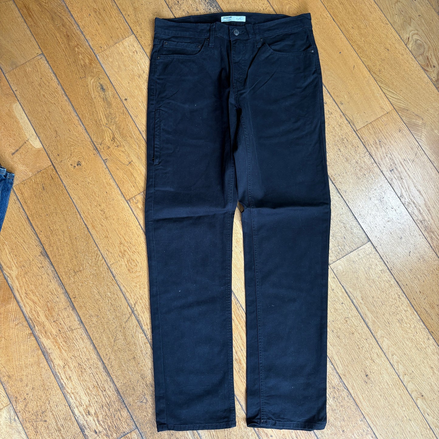 Vintage Levis Straight Black Denim Jeans - 34