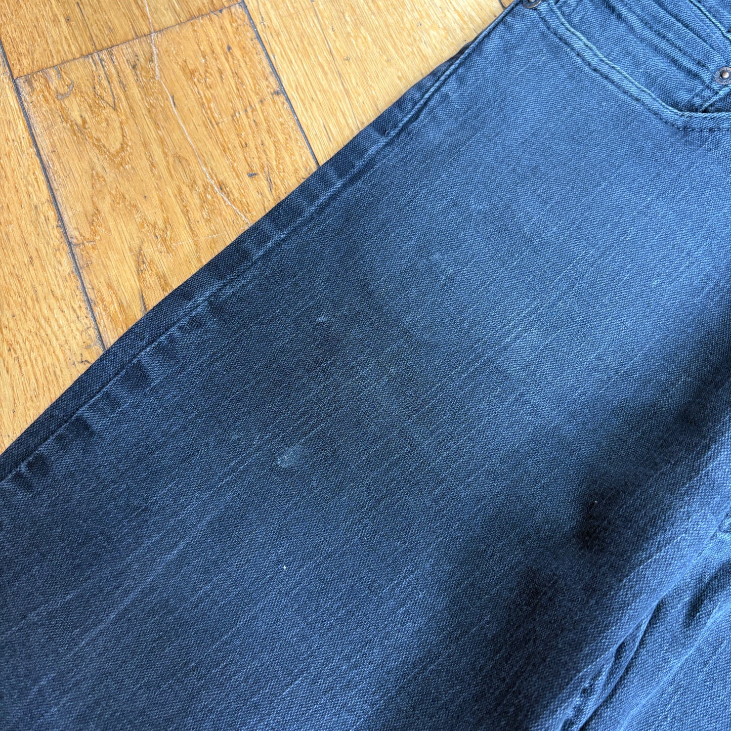 Vintage Levis 511 Slim Black Denim Jeans - 38