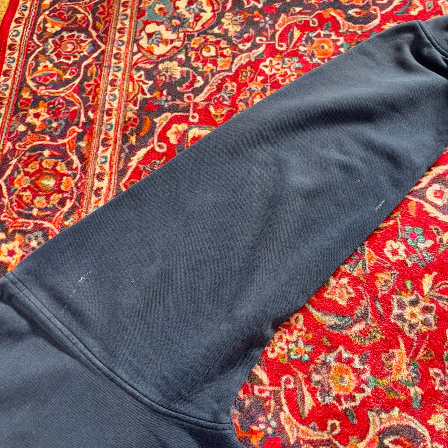 Vintage Nike Athletics Y2K 00s Navy Hoodie Embroidered Sweatshirt - XL