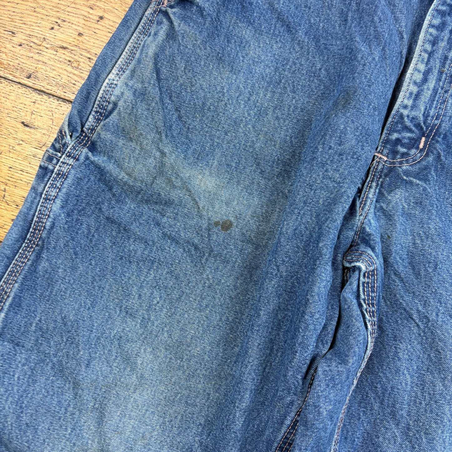 Vintage Carhartt Blue Workwear Carpenter Baggy Jeans - 32