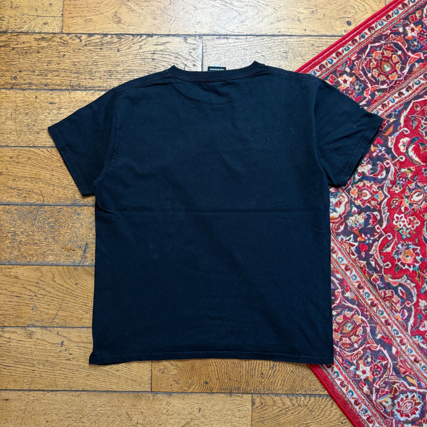 Vintage Thrasher Flames Black Skate Graphic T-Shirt - S