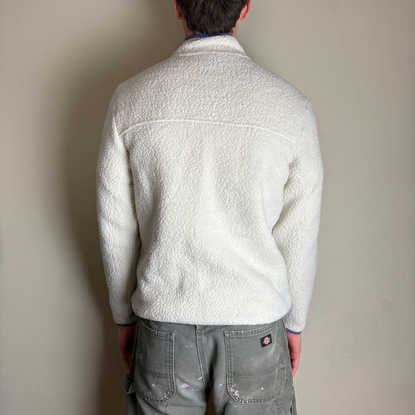 Vintage Patagonia Cream White Teddy Bear Fleece Jumper Jacket - L