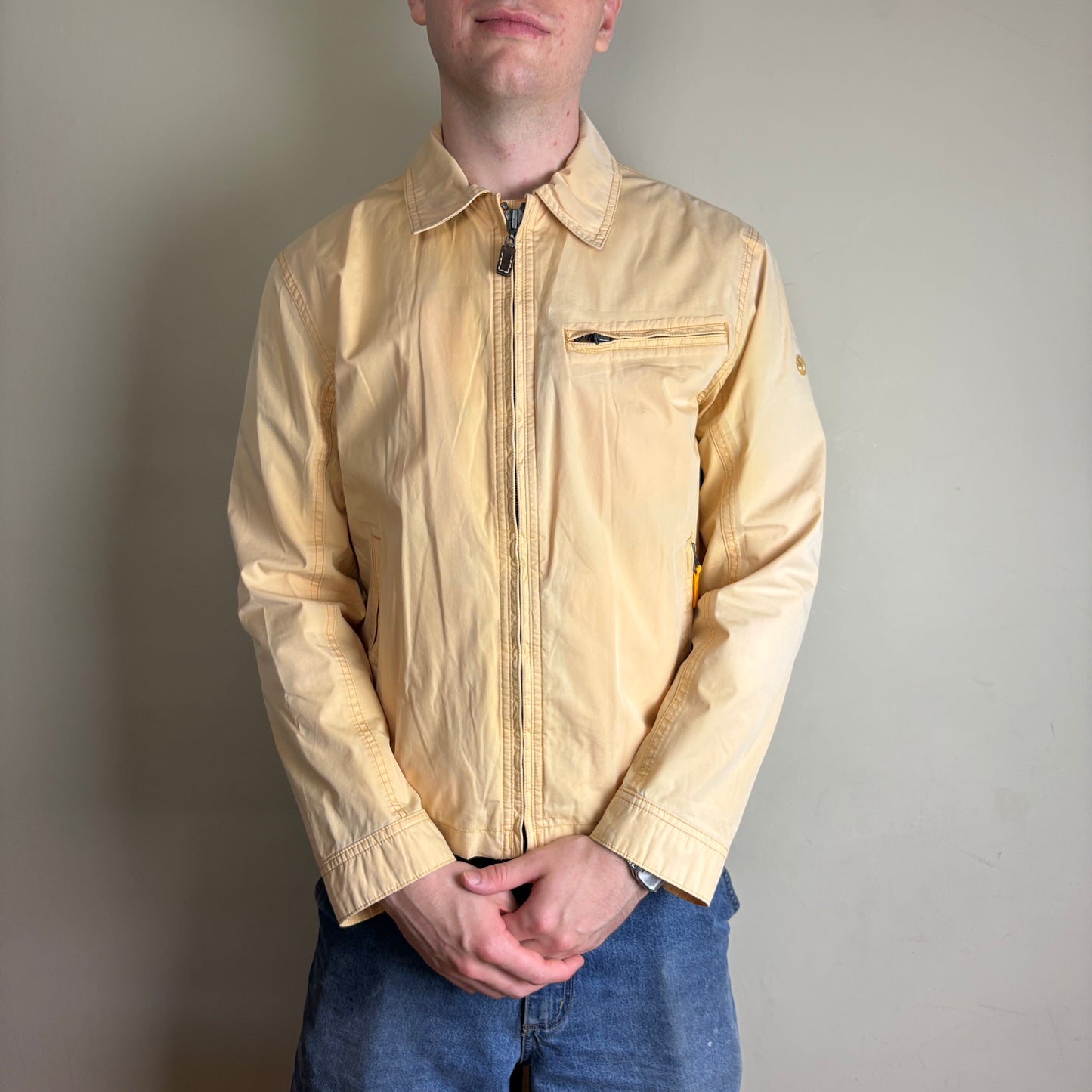Vintage Timberland Cream Workwear Harrington Jacket - S