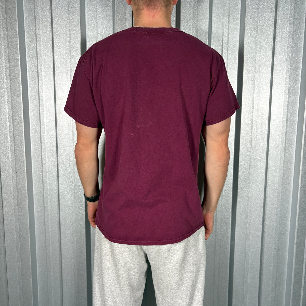 Thrasher Burgundy Skate Graphic T Shirt - M