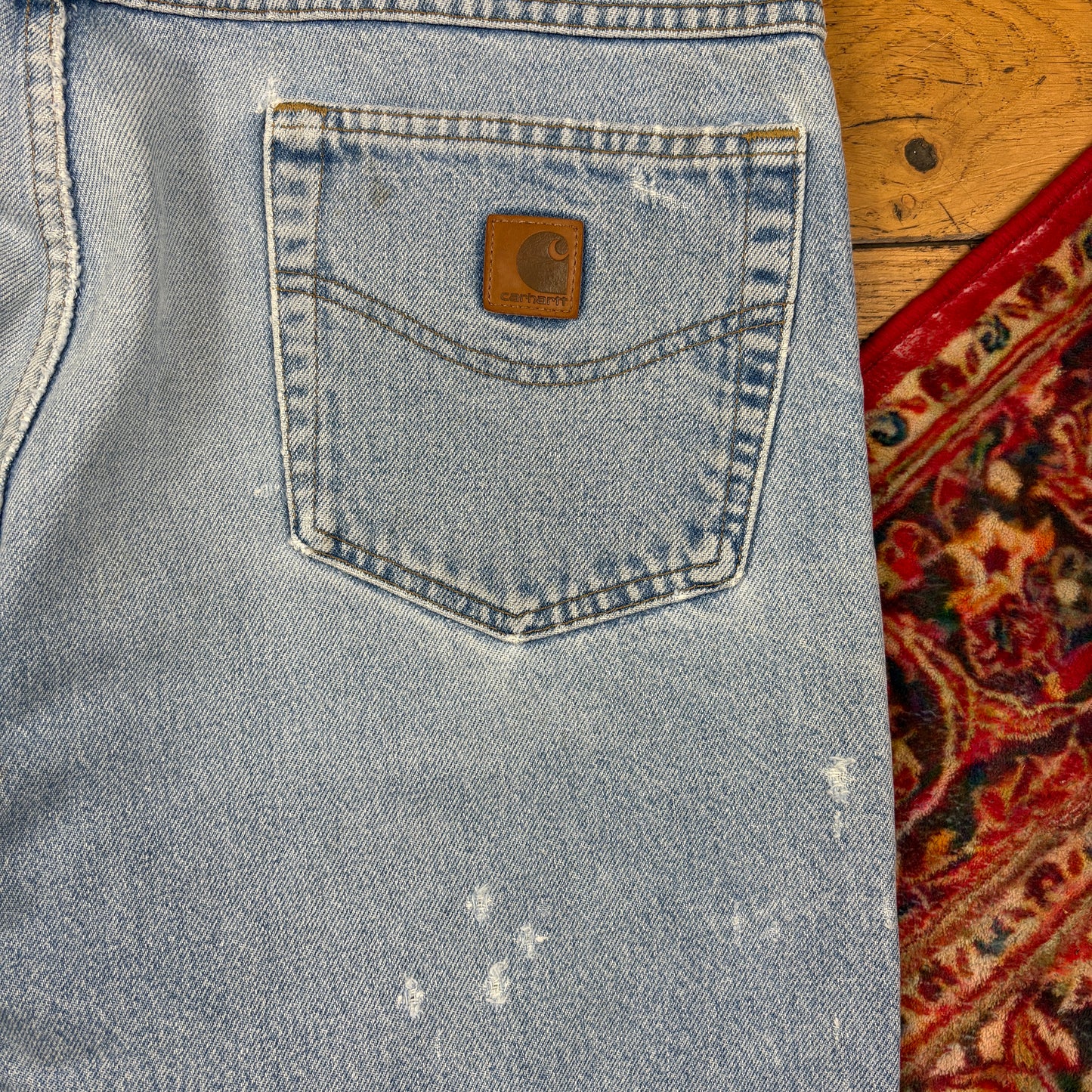 Vintage Carhartt Blue Workwear Carpenter Jeans - 38