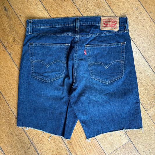 Vintage Levis 511 Slim Blue Denim Shorts - 36