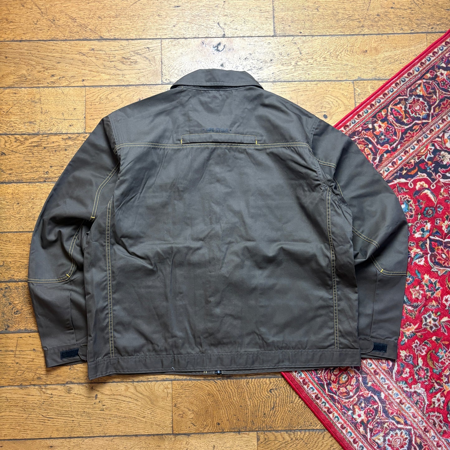 Vintage Modyf Khaki Brown Contrast Stitch Workwear Jacket - 2XL