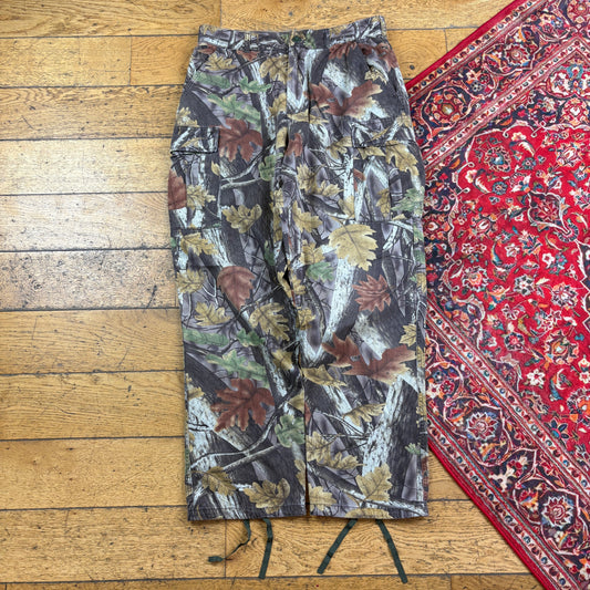 Vintage Real Tree Camo Green Hunting Workwear Trousers - 32