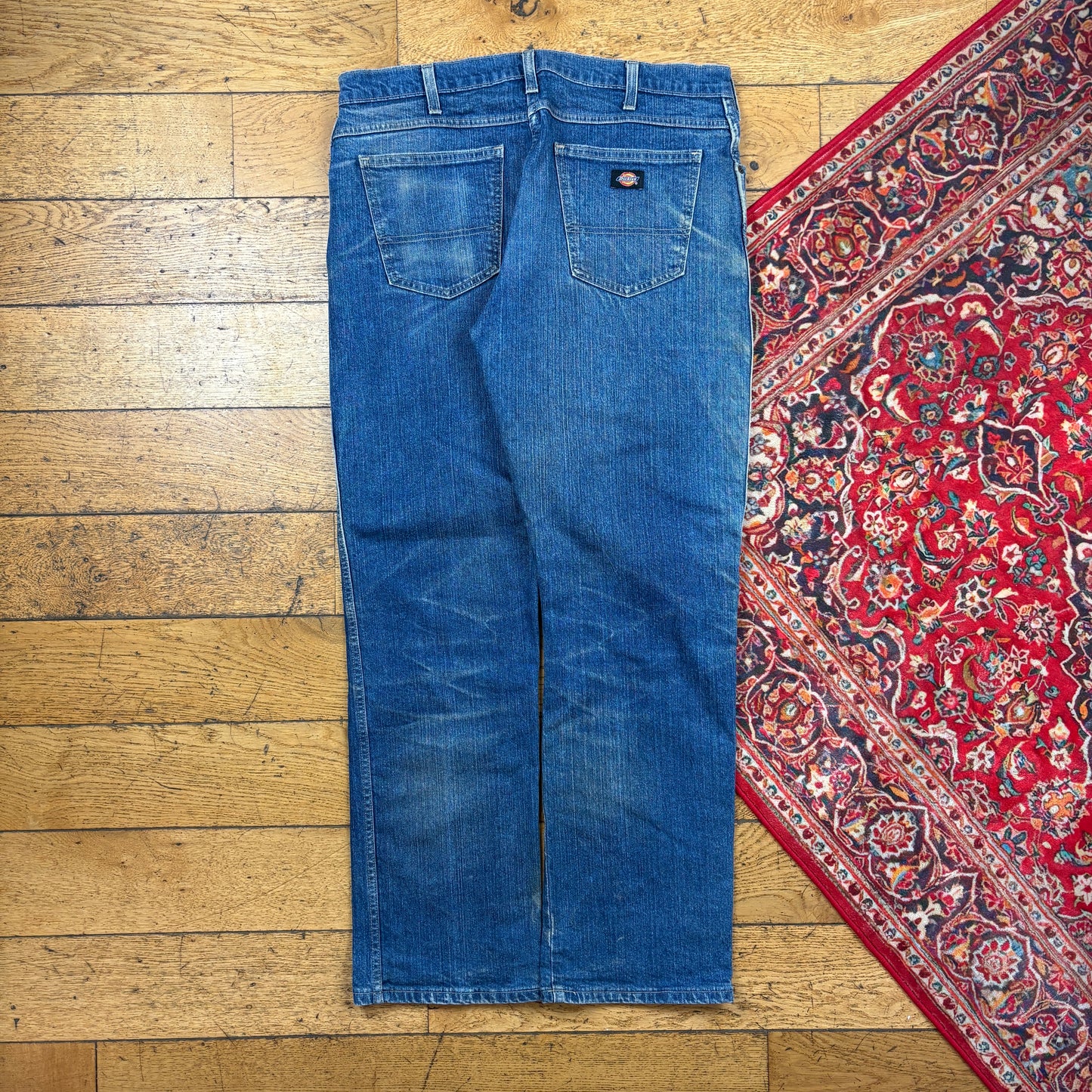 Vintage Dickies Blue Workwear Carpenter Baggy Jeans - 36