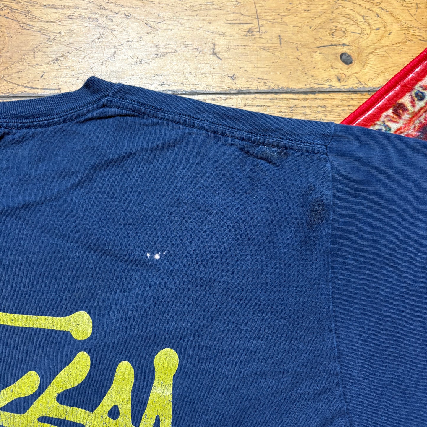 Vintage Stussy Navy Graphic T-Shirt - M