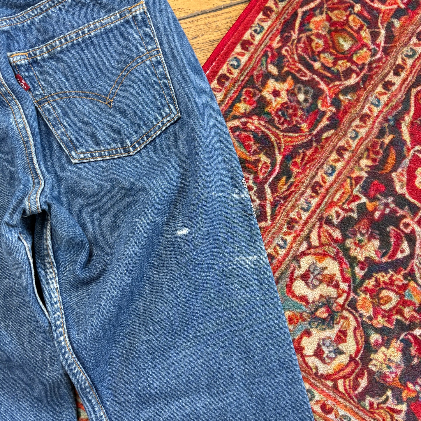 Vintage Levis 501 Straight Blue Denim Jeans - 27L