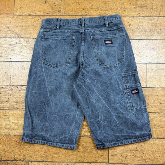 Vintage Dickies Workwear Carpenter Grey Baggy Shorts - 32