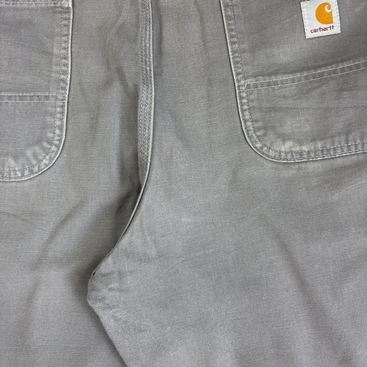 Vintage Carhartt Grey Workwear Baggy Carpenter Shorts - 38