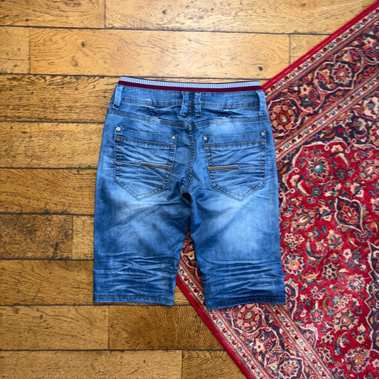 Vintage Blue Denim Shorts - 32