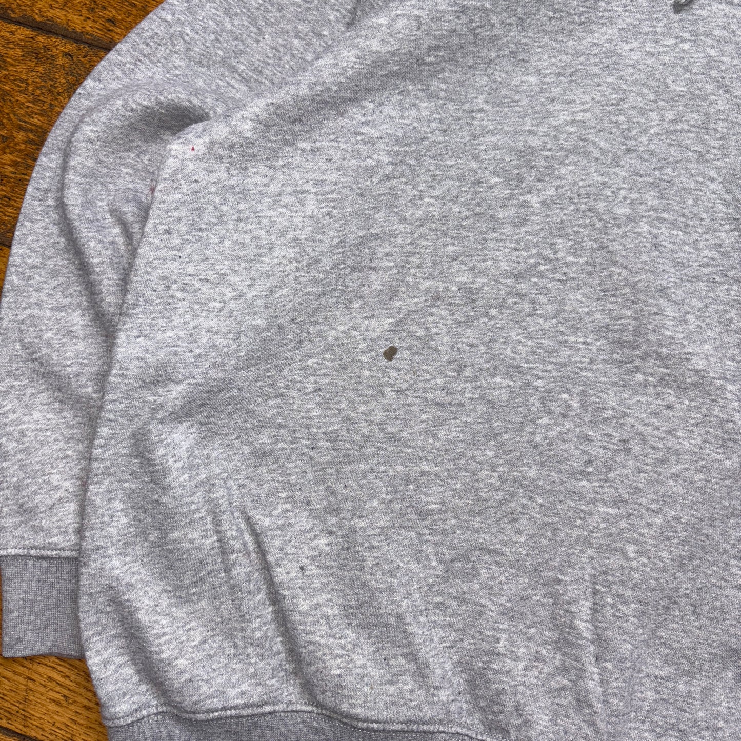 Vintage Nike Y2K Centre Swoosh Grey Embroidered Boxy Hoodie Sweatshirt - S