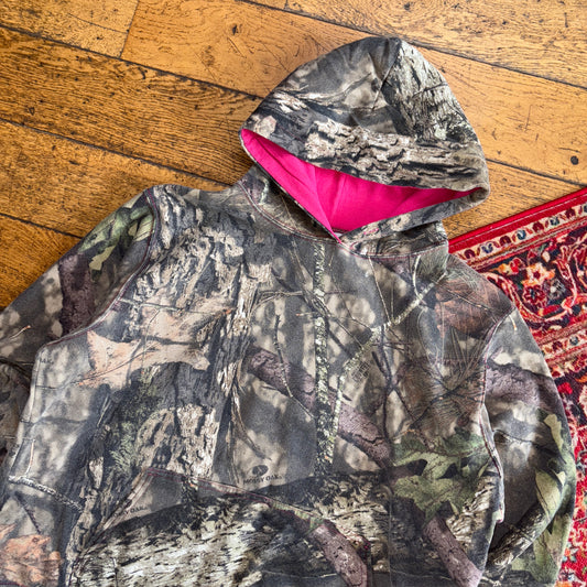 Vintage Realtree Camo Womens Hoodie Green Sweatshirt - XL