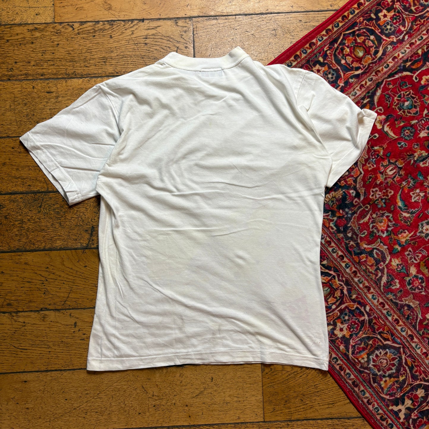 Vintage 90s Rum White Single Stitch Graphic T-Shirt - S