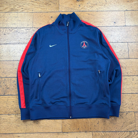 Vintage Nike PSG Navy Football Tracksuit Jacket - XL