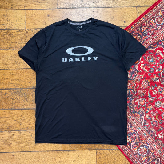 Vintage Oakley Black Graphic T-Shirt - L