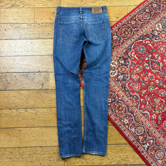 Vintage Levis 510 Skinny Blue Denim Jeans - 30