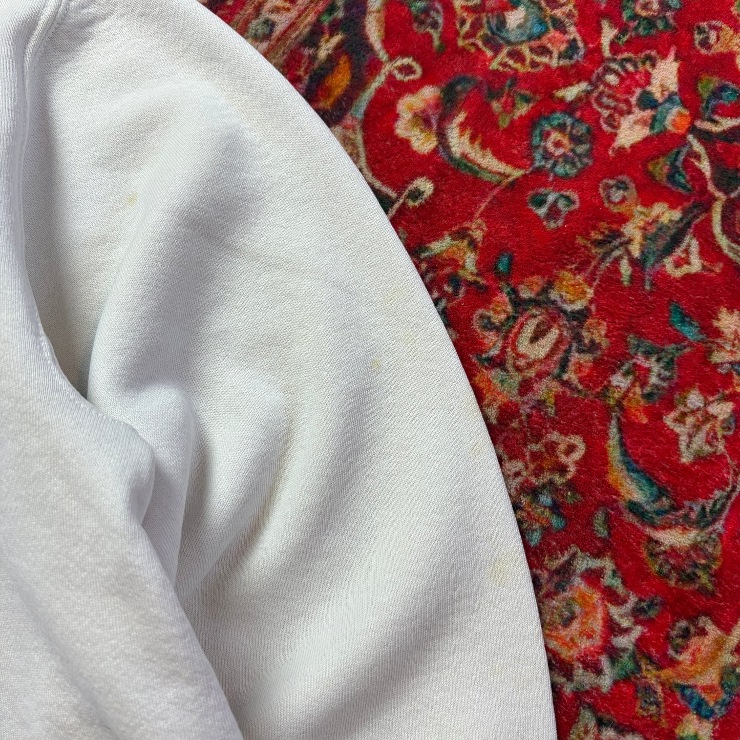 Vintage 90s Hard Rock Cafe White Embroidered Sweatshirt - XL