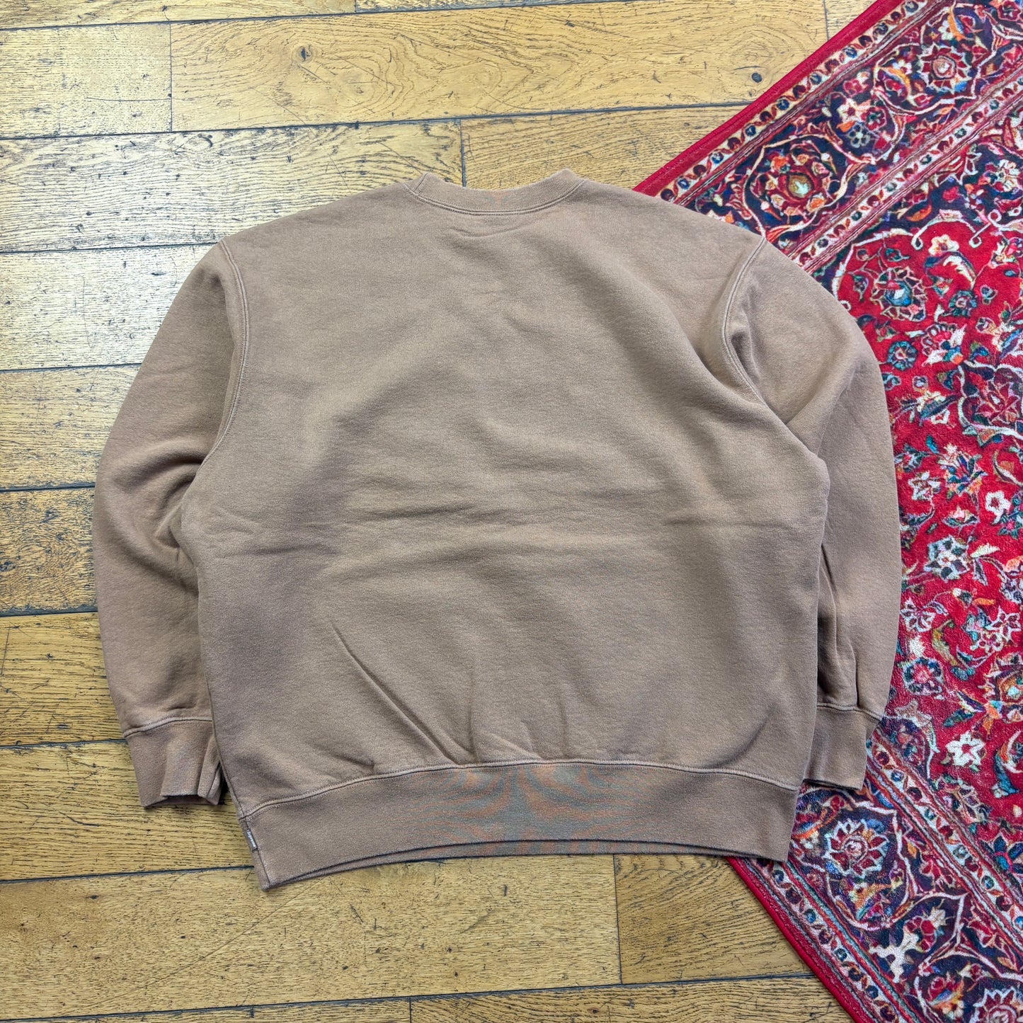 Vintage Supreme Brown Embroidered Sweatshirt - L
