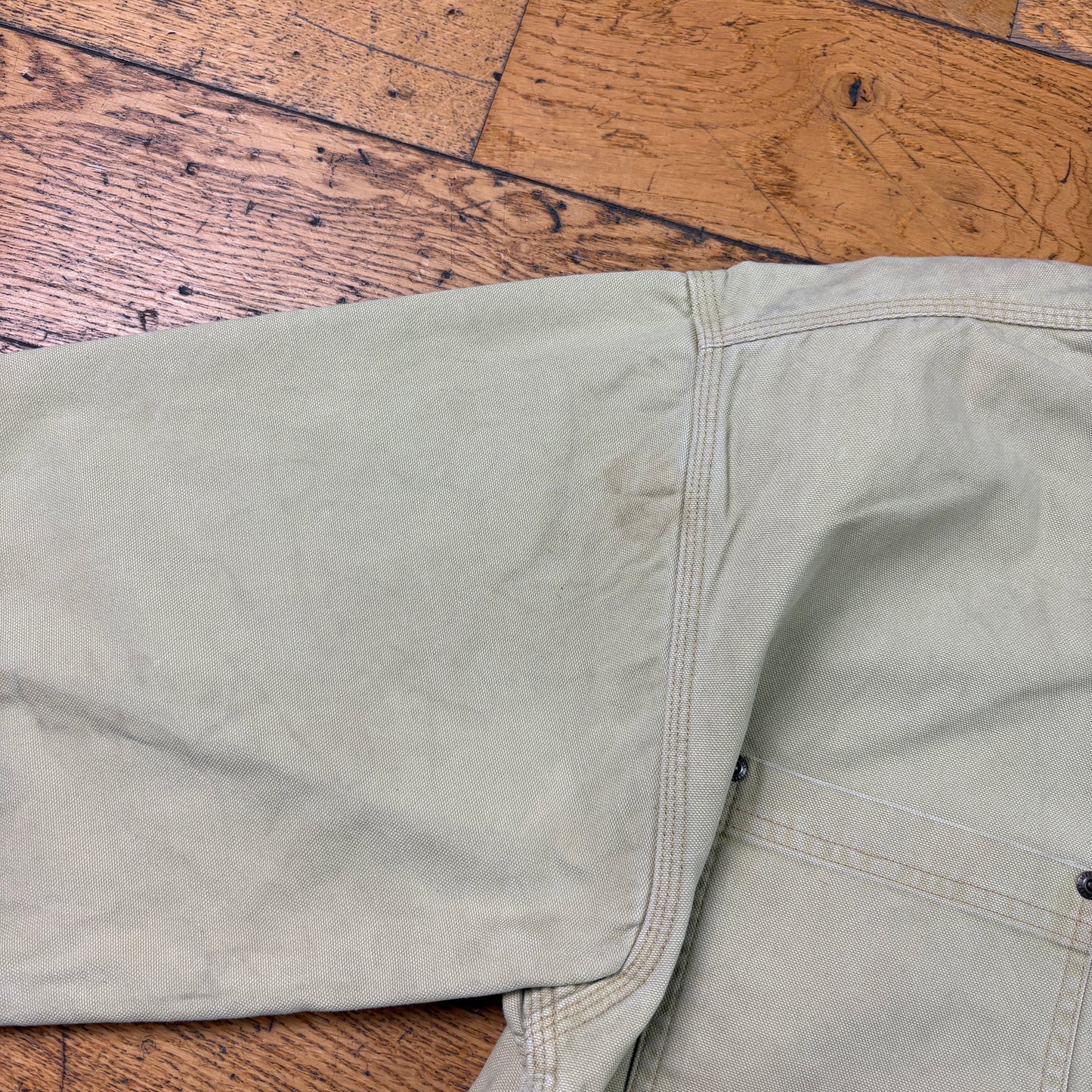 Vintage Carhartt Cream Chore Workwear Jacket - M