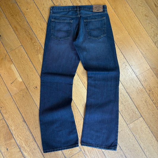 Vintage Levis Bootcut Baggy Dark Blue Denim Jeans - 34