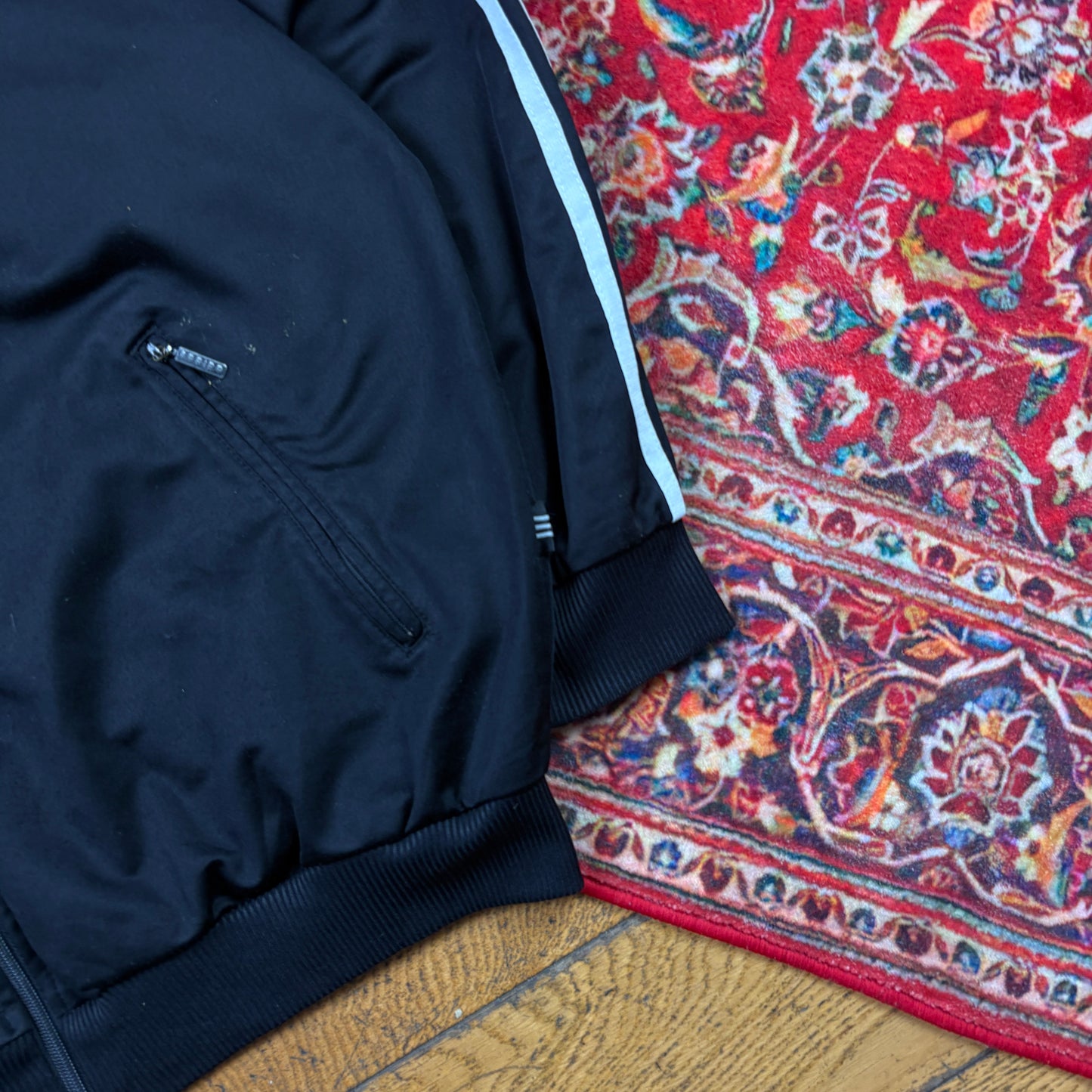 Vintage Adidas Black 90s Tracksuit Track Shell Windbreaker Jacket - L