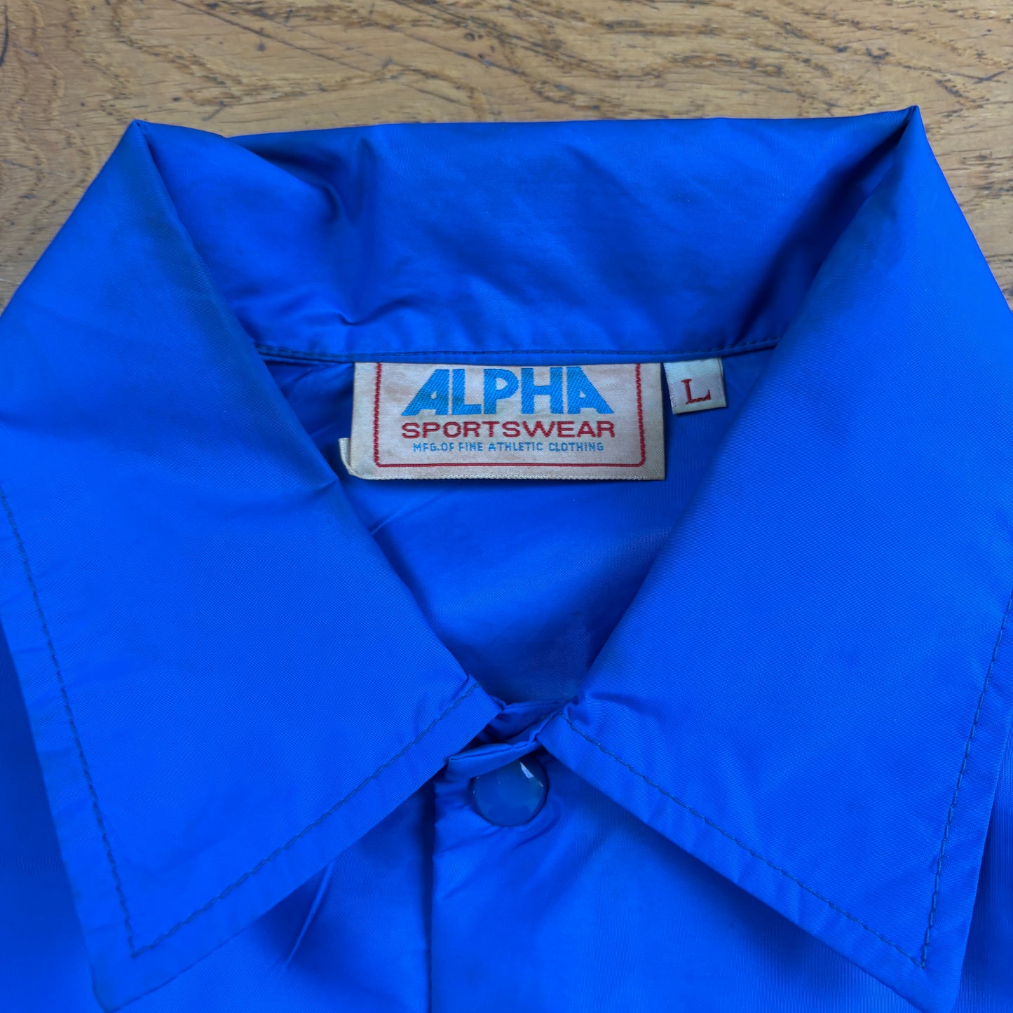 Vintage Blue Nylon Coach Harrington Jacket - L