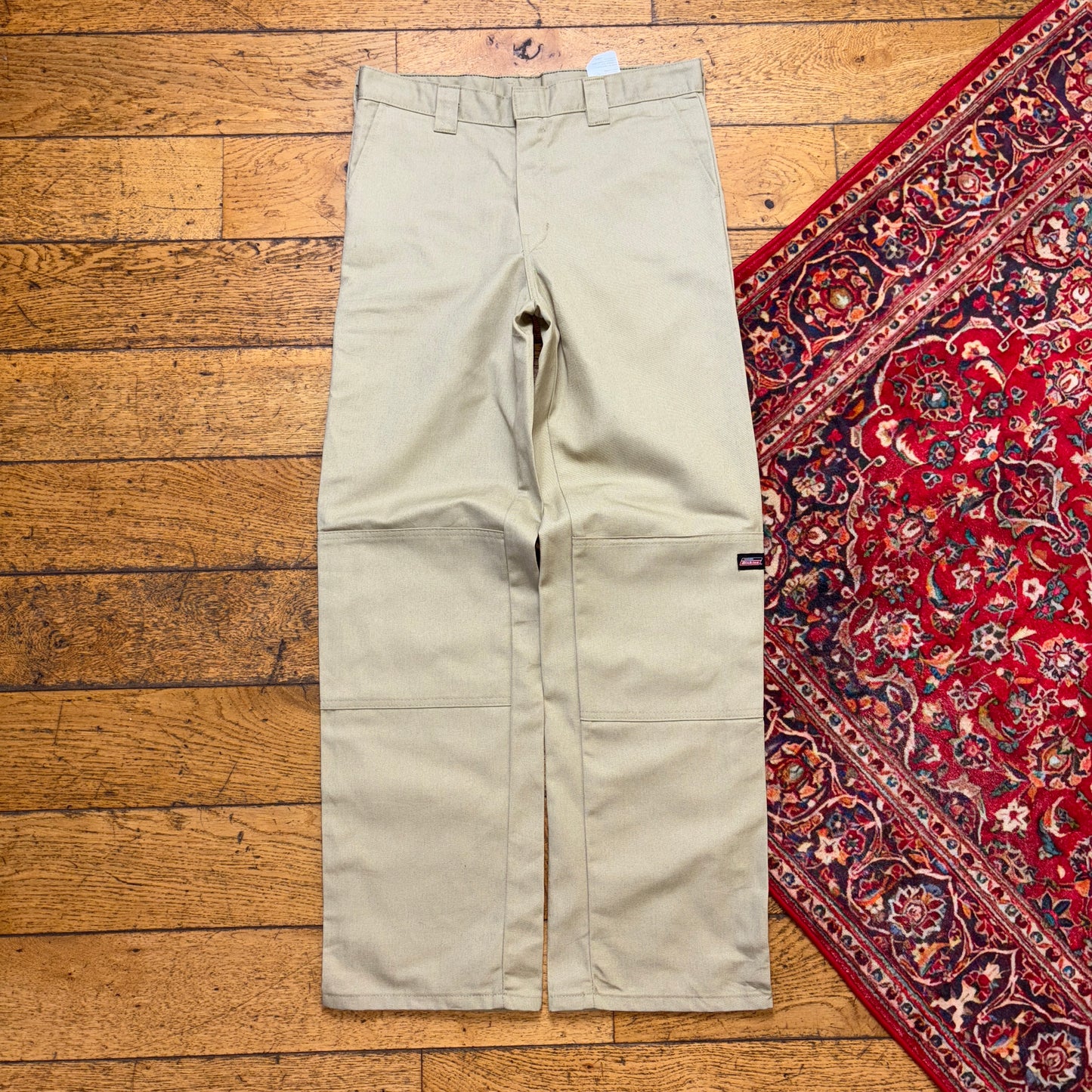 Vintage Dickies Womens Cream 874 Skate Chino Trousers - 30