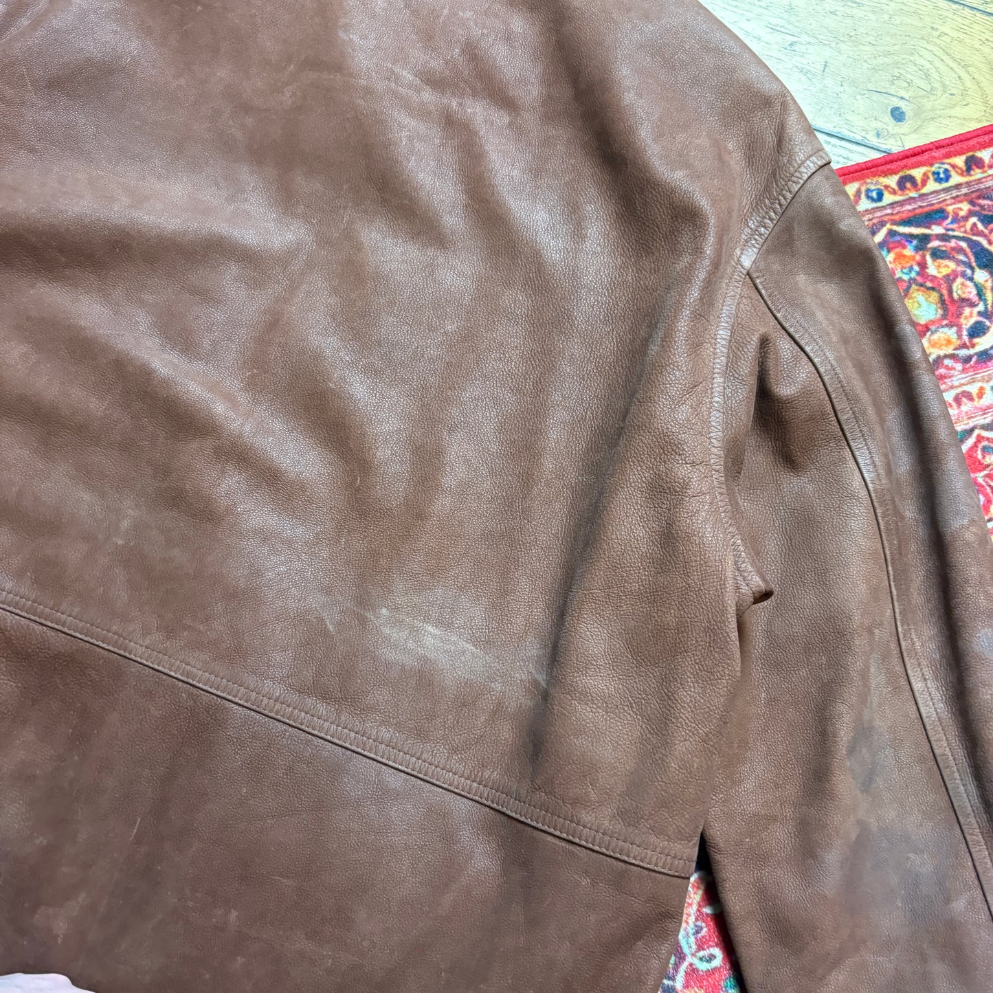 Vintage Timberland Brown Leather Jacket - L