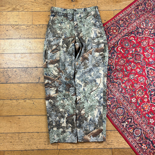 Vintage Real Tree Camo Green Hunting Workwear Trousers - 32