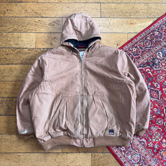 Vintage Craftsman Brown Workwear Carhartt Active Style Jacket -  2XL