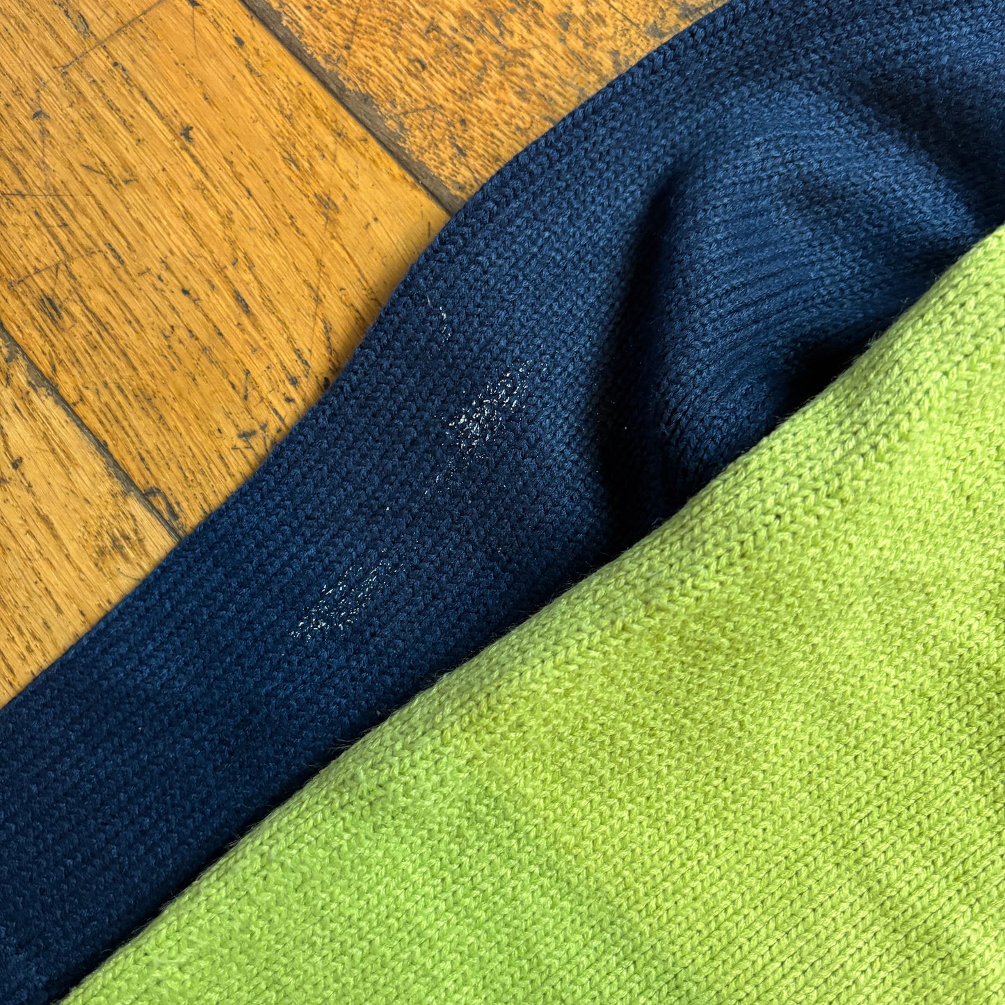 Vintage Ralph Lauren Green Navy Knit Jumper - M