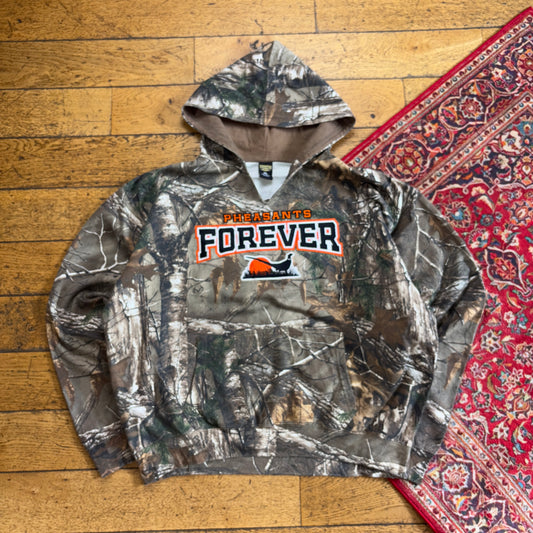 Vintage Realtree Camo Green Hoodie Sweatshirt - 3XL