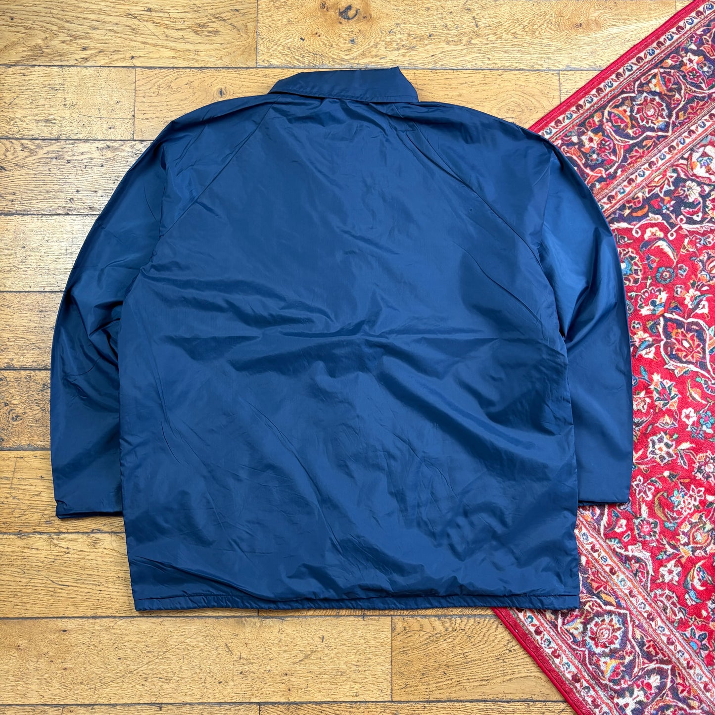 Vintage Navy Nylon Coach Harrington Jacket - XL