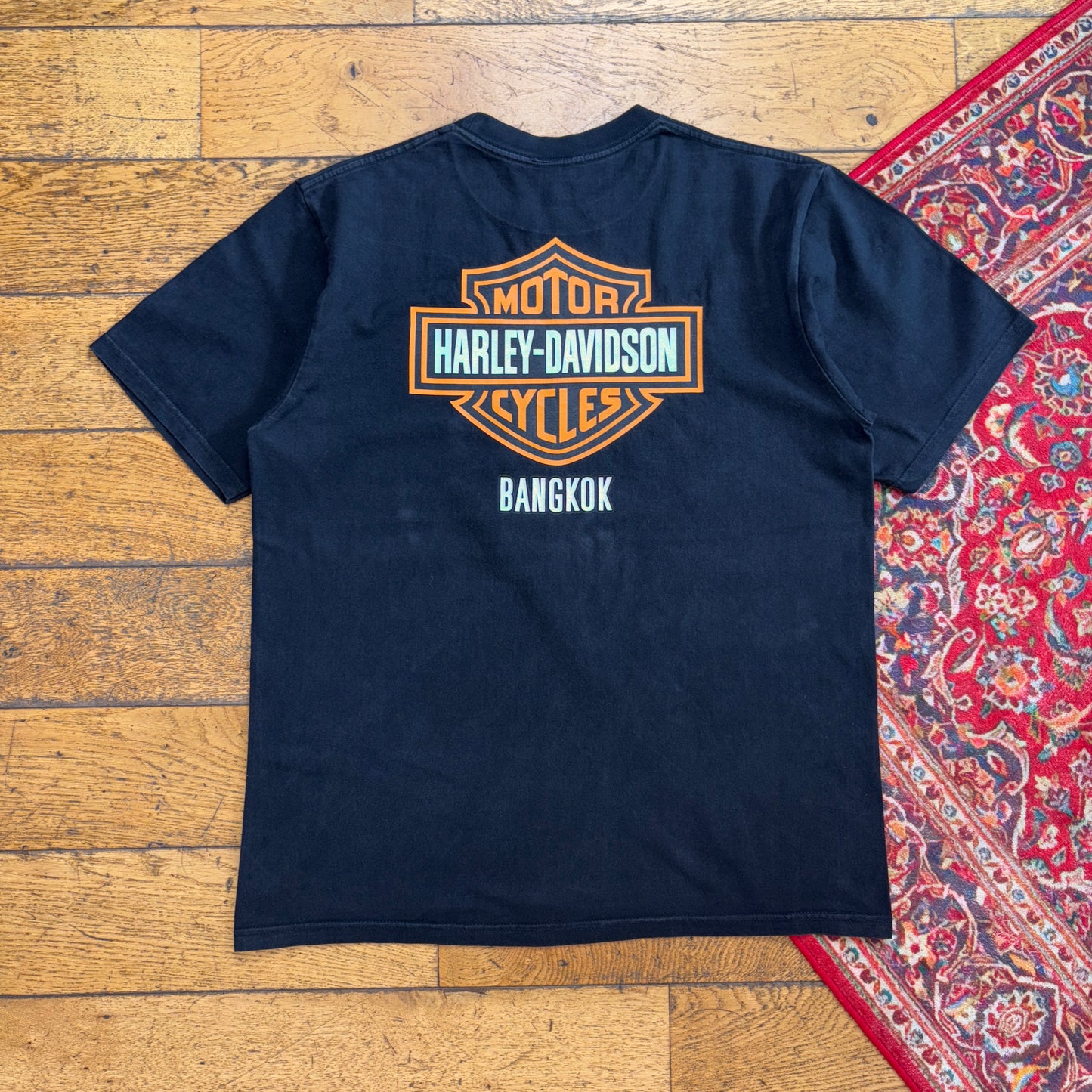 Vintage Black Harley Davidson Graphic T-Shirt - M