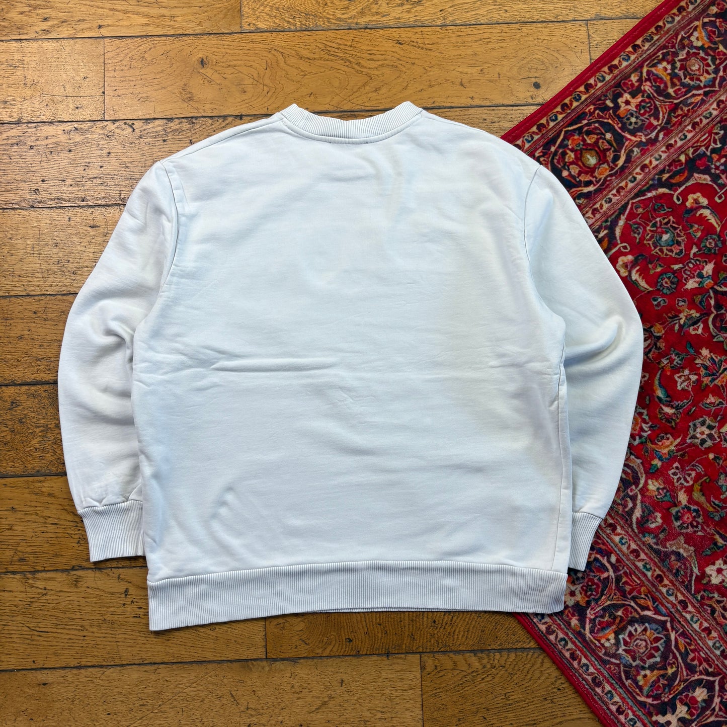 Vintage Diesel White Embroidered Sweatshirt - L